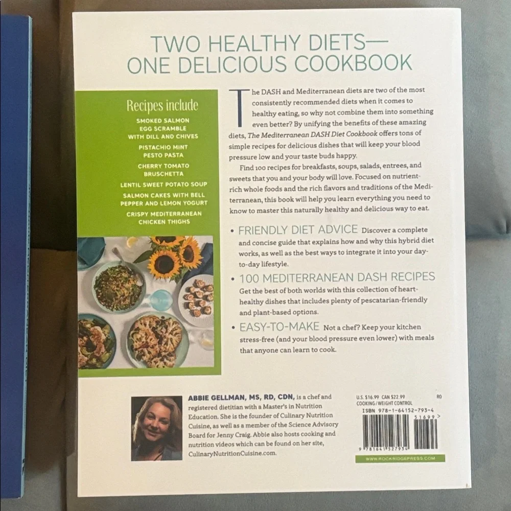 Lot of 2 Mediterranean Diet Cookbooks